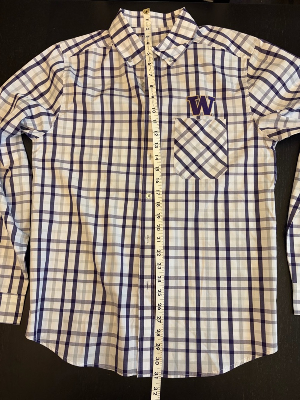 Men’s Antigua University of Washington Size Medium Button Down Shirt - Picture 5 of 7